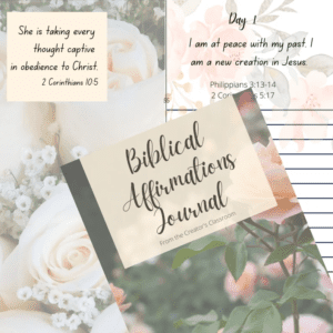 Biblical Affirmations Journal from Etsy