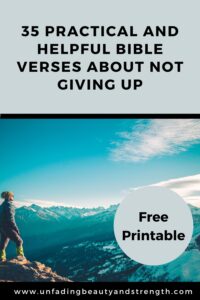 35 Bible Verses About Not Giving Up Pin
