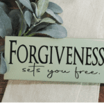 forgiveness sets you free sign from Etsy